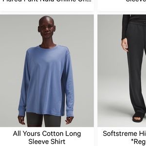 All Yours Cotton Long Sleeve Lulu lemon Top